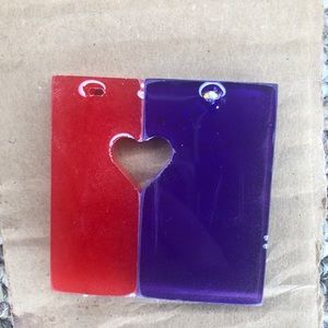 Best friend resin charms